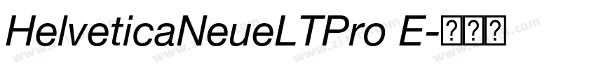 HelveticaNeueLTPro E字体转换